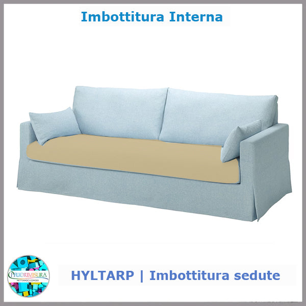 Acolchado de asiento HYLTARP compatible con Ikea tres plazas