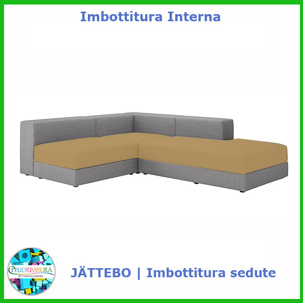 Acolchado de asiento JÄTTEBO compatible con Ikea 4 plazas y chaise longue