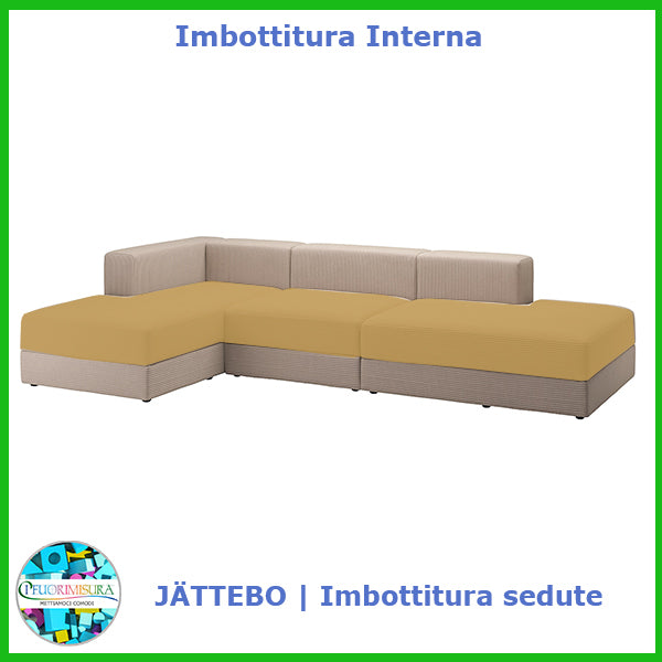 JÄTTEBO seat padding compatible with Ikea 5 seats and chaise longue