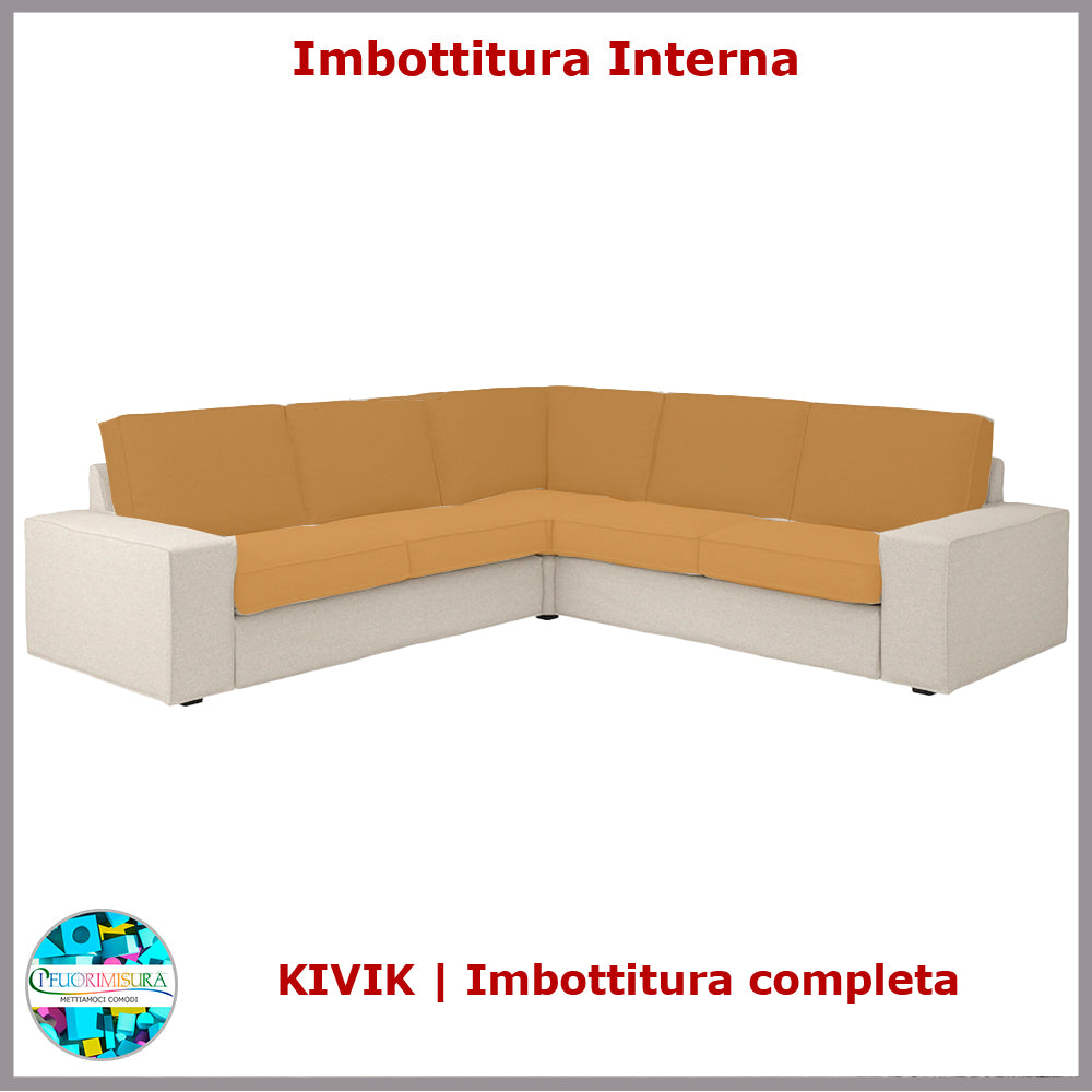 Complete Kivik upholstery compatible with Ikea 4-seater corner sofa