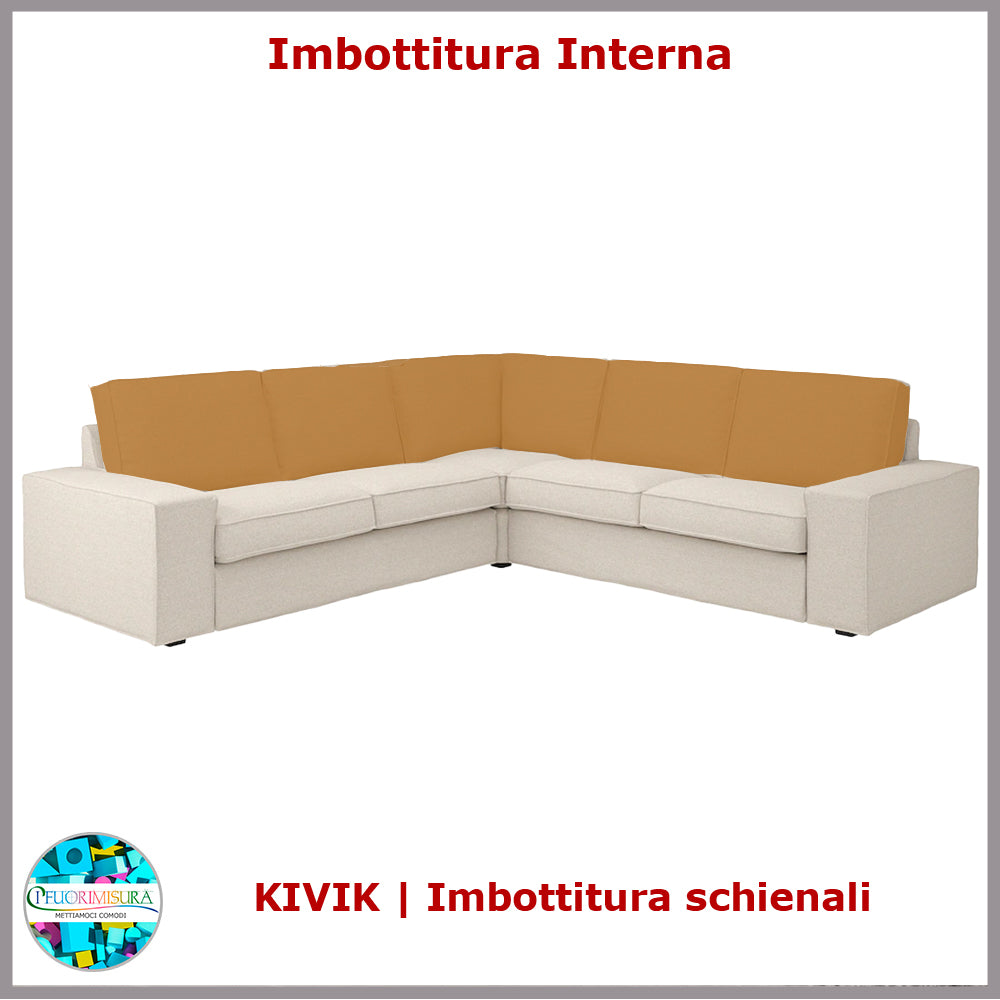 Acolchado respaldo Kivik compatible con sofá esquinero de 4 plazas Ikea