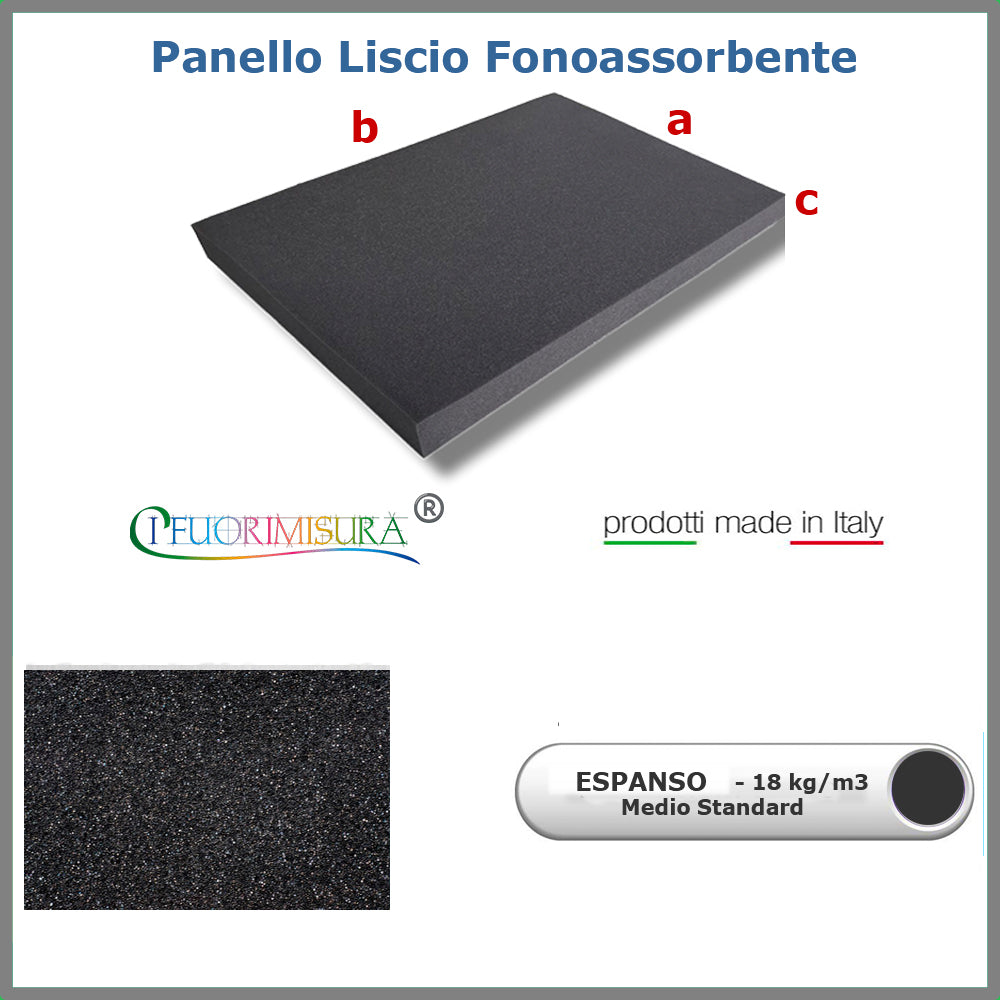 Pannello fonoassorbente liscio