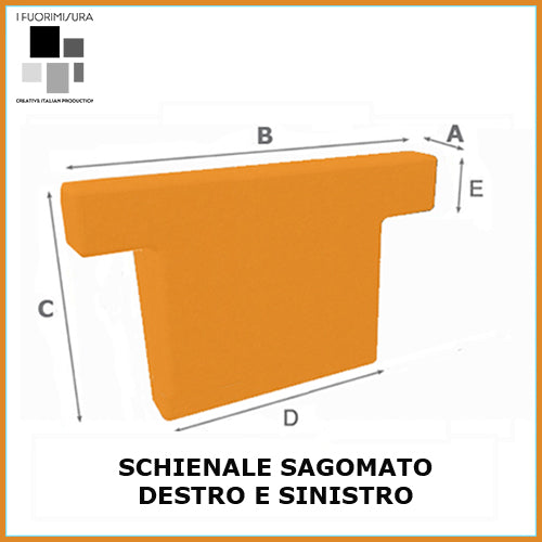 SCHIENALE SAGOMATO PER POLTRONA