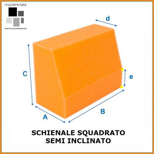 SCHIENALE SQUADRATO SEMI-INCLINATO