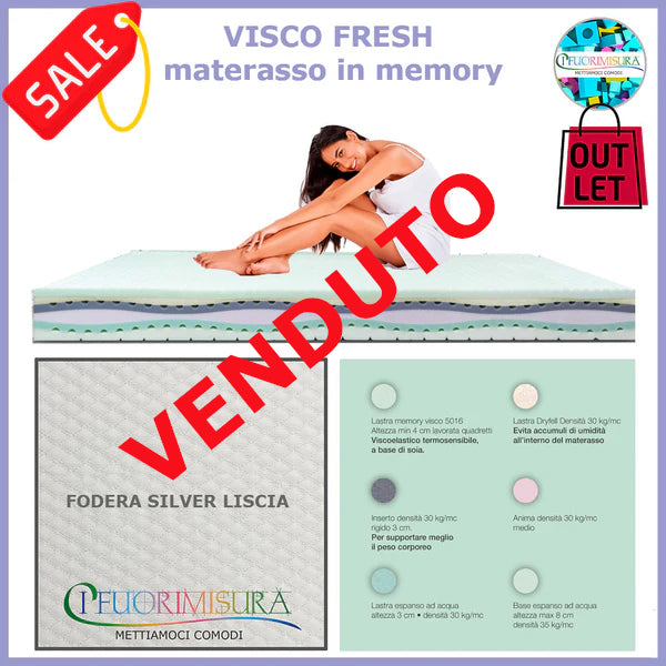VISCO FRESH | materasso in memory 80 x 190