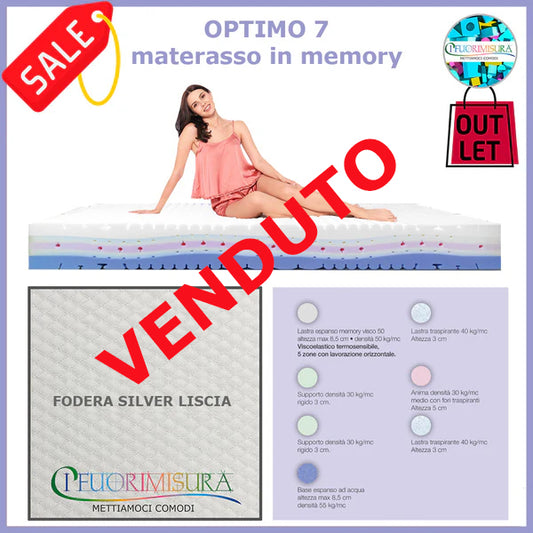 OPTIMO 7 | materasso in memory 80 x 200
