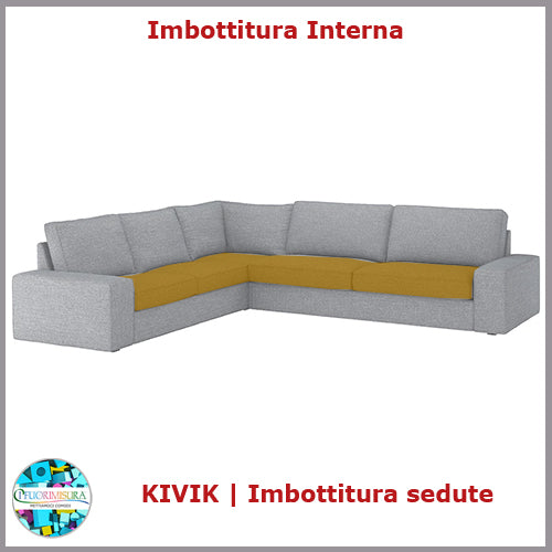 Rembourrage d'assise Kivik Canapé d'angle Ikea 5 places