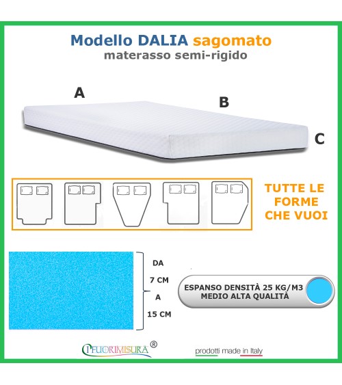 Modello Dalia sagomato - materasso semi-rigido