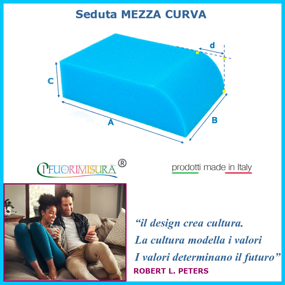 Seduta mezza curva basso spessore