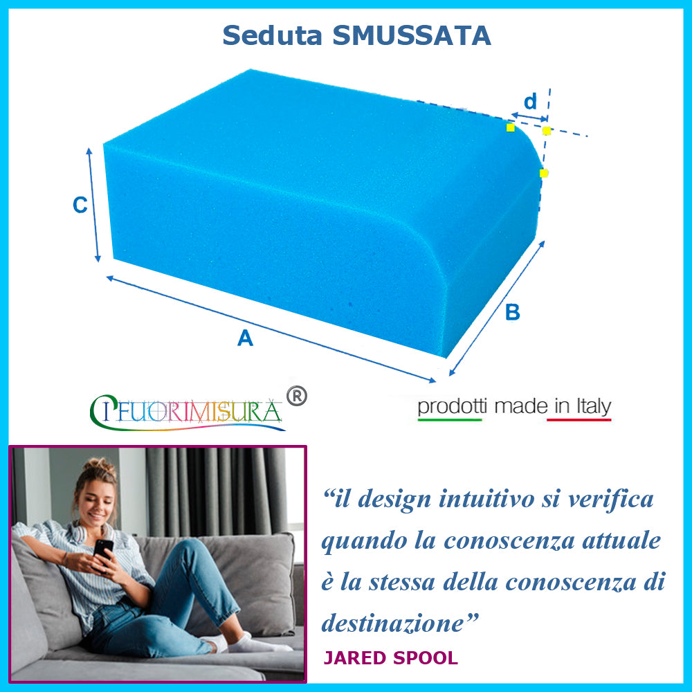 Seduta SMUSSATA [medio-alto spessore] – I FUORIMISURA