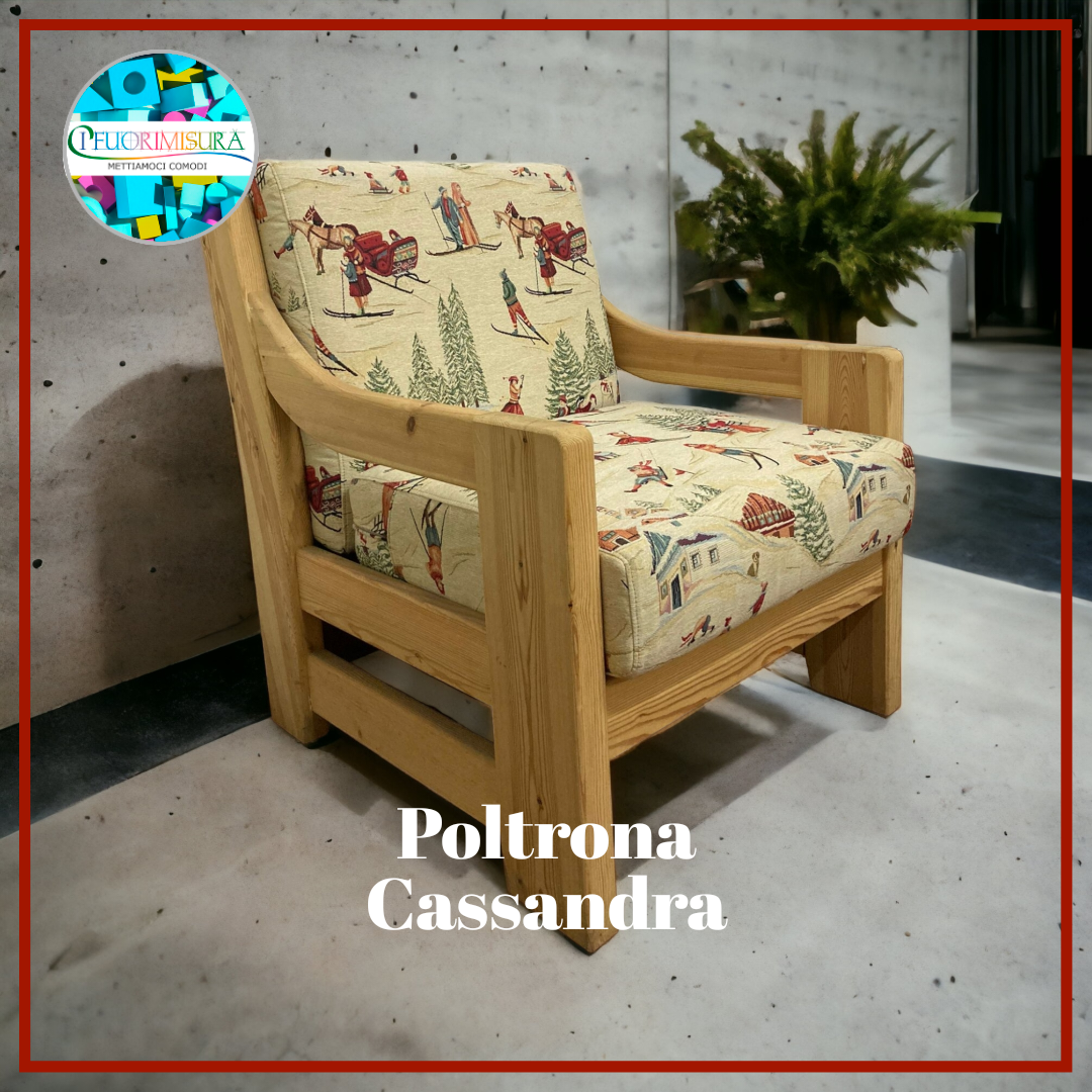 poltrona stile country rustico 