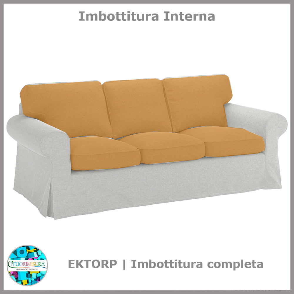 Imbottiture interne cuscini complete Ektorp Ikea tre posti