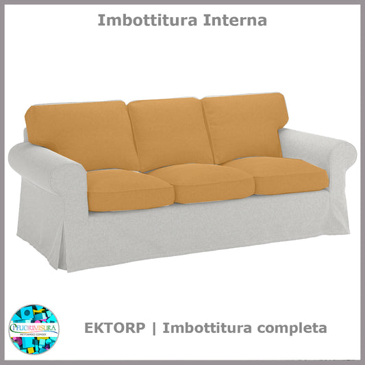 Imbottiture interne cuscini complete Ektorp Ikea tre posti