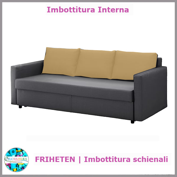 Imbottiture cuscini schienale FRITHETEN Ikea tre posti