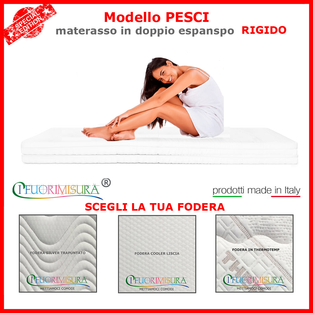 PESCI COMFORT PLUS - Materasso In Doppio Espanso - Rigido