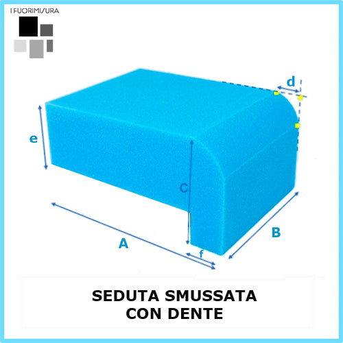 Asiento BISELADO CON DIENTE [grosor medio-alto]