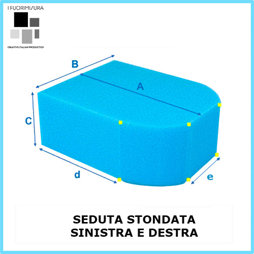 Asiento REDONDEADO IZQUIERDO y DERECHO [bajo espesor]