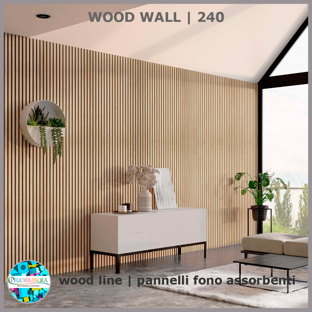 WOOD WALL | 240 pannello acustico Rovere Naturale