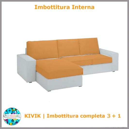 Imbottiture Kivik Ikea tre posti con chaise longue