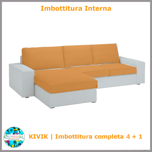 Imbottiture Kivik Ikea quattro posti con chaise longue