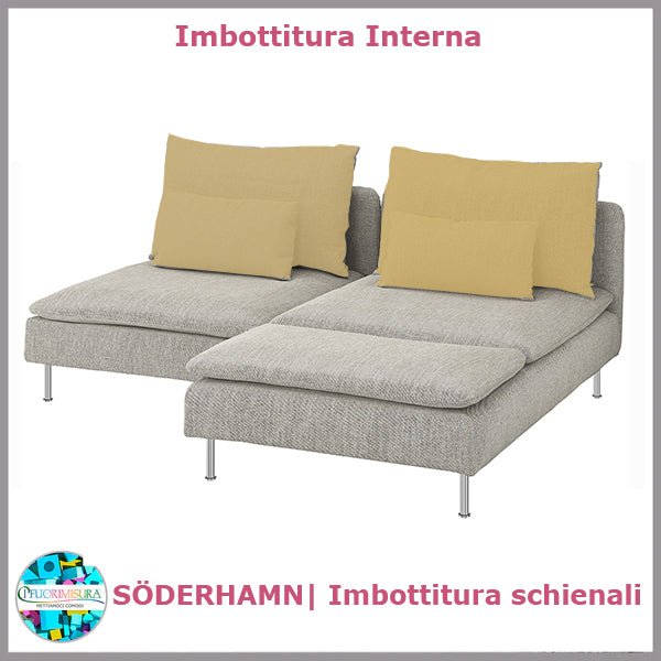 SÖDERHAMN Ikea two-seater backrests with chaise longue