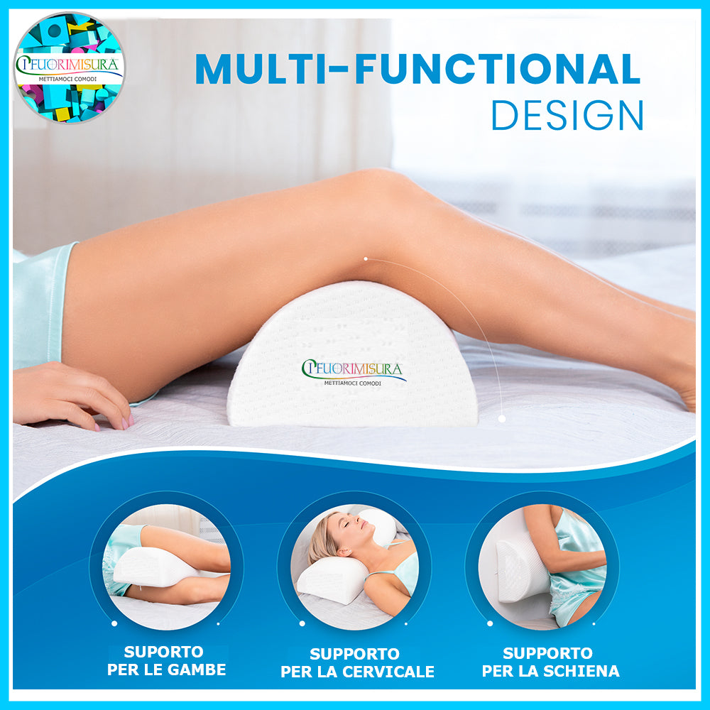 Cuscino posturale cilindrico per gambe o schiena