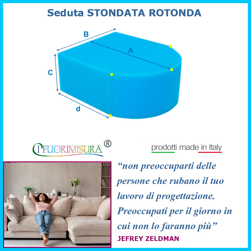 Seduta stondata alto spessore