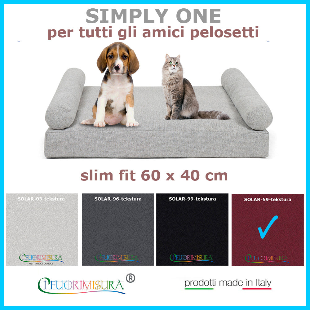 Simply One 60x40 colore prugna