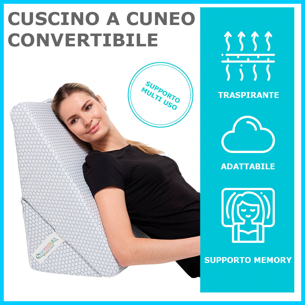SLEEP CARE  Cuscino a Cuneo multiuso – I FUORIMISURA
