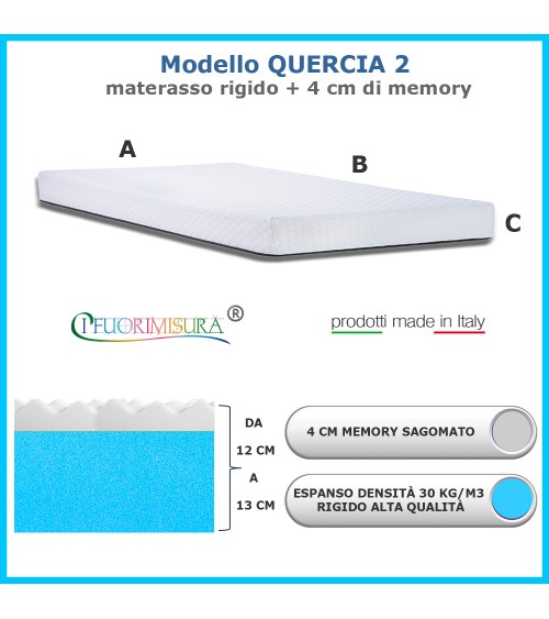 Modello Quercia2-materasso rigido con memory