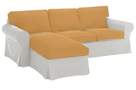 Imbottiture complete Ektorp compatibile Ikea tre posti con chaise longue