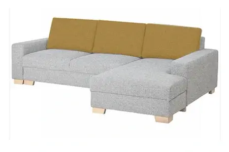 Imbottiture schienale Sörvallen compatibile Ikea 4 posti chaise longue