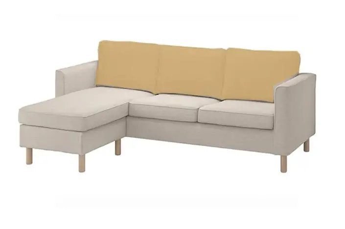 PÄRUP Schienali 3P + CHAISE